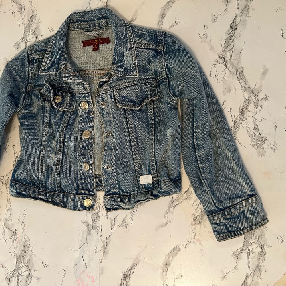 7 For All Mankind Light Blue Jean Jacket